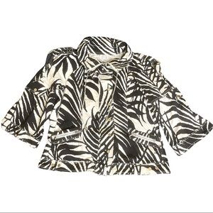 Just B Size M Girls Jacket Black and White